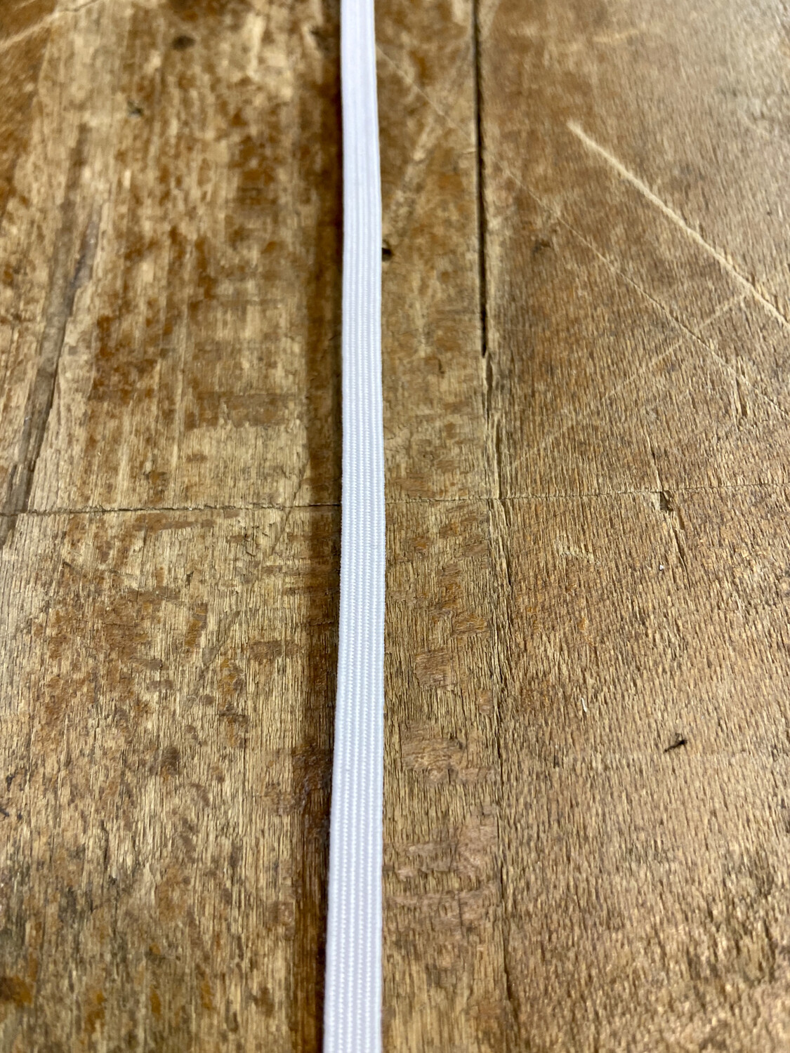 Elastico Piatto 6 mm, colore: bianco