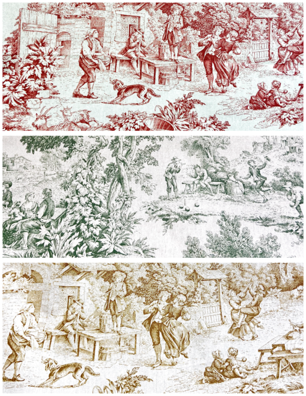 Cotone Resinato Toile de Jouy