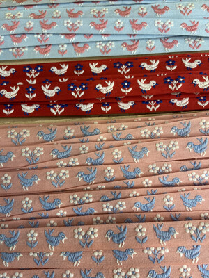 Passamaneria Vintage con Uccellini e Fiori