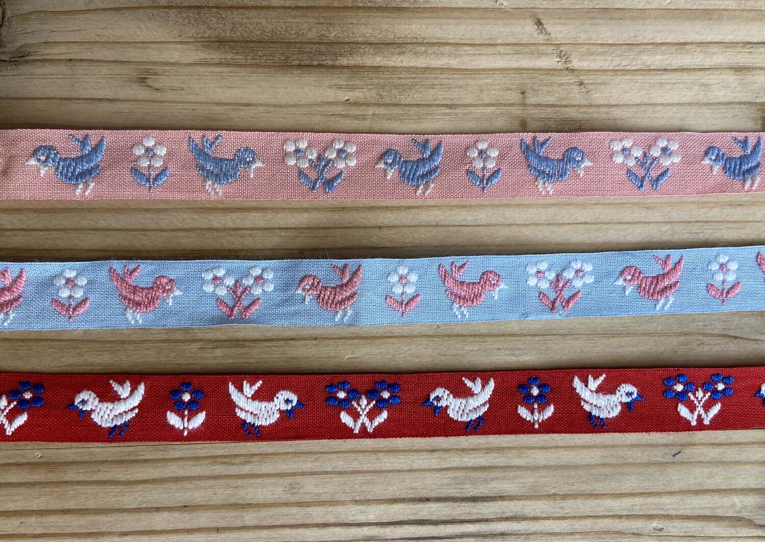 Passamaneria Vintage con Uccellini e Fiori