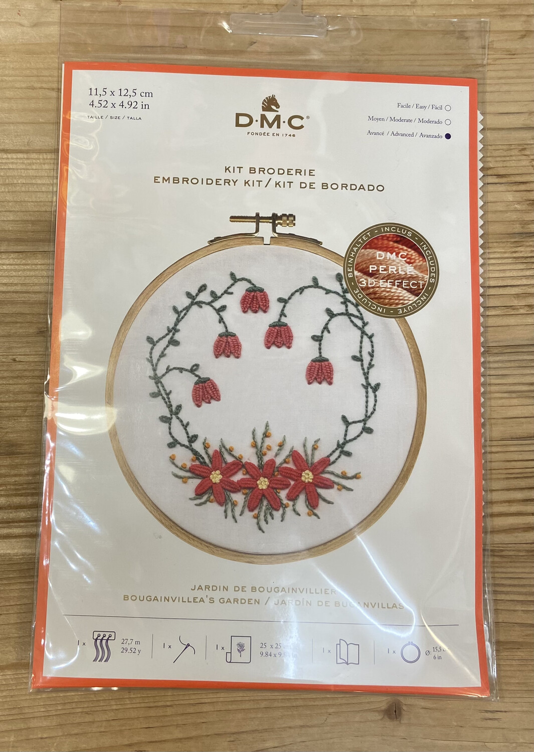 Kit ricamo libero Perlé con telaio Kit ricamo libero Perlé con telaio