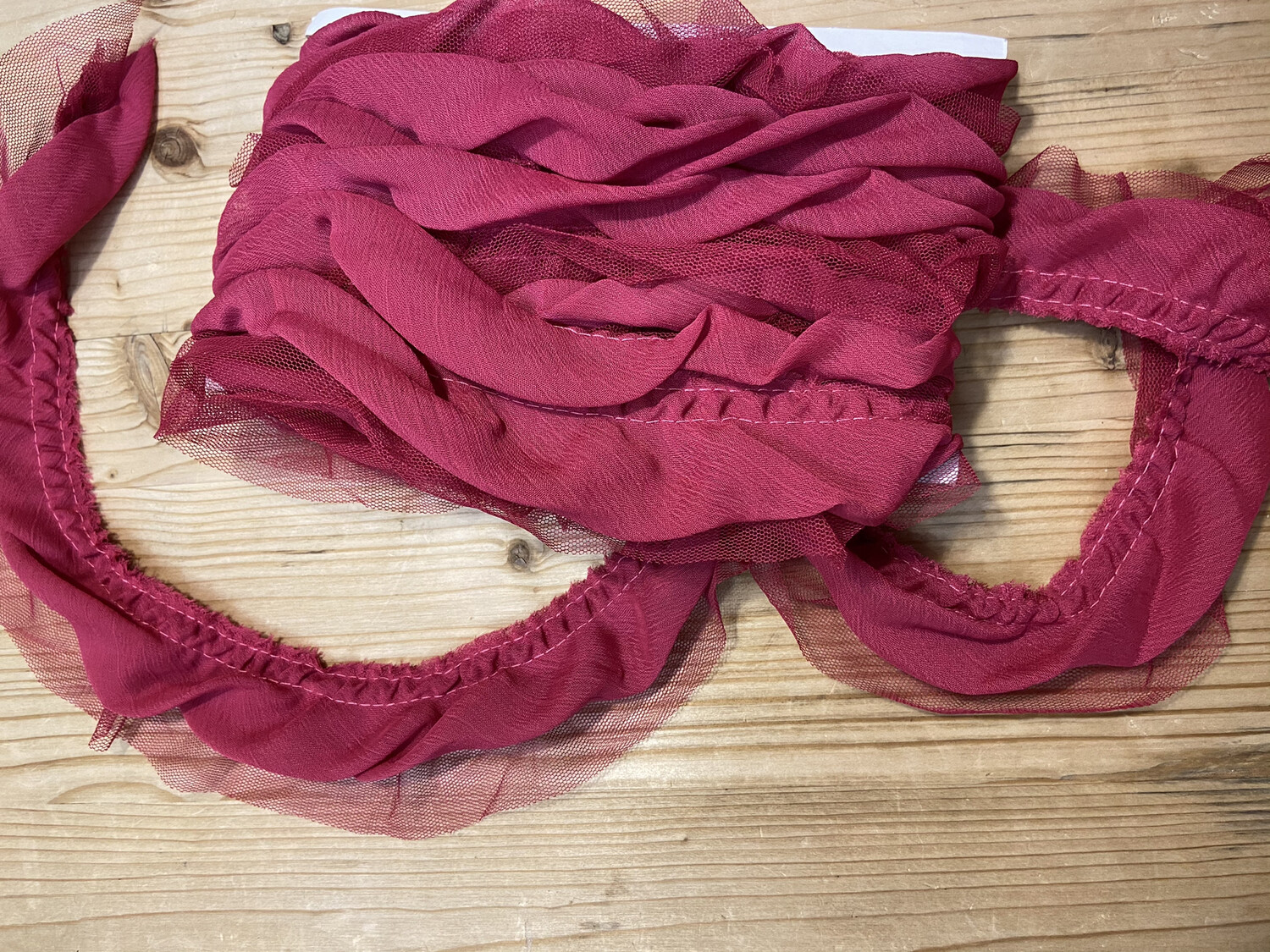 Rouches Fucsia Tulle e Organza