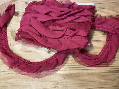 Rouches Fucsia Tulle e Organza