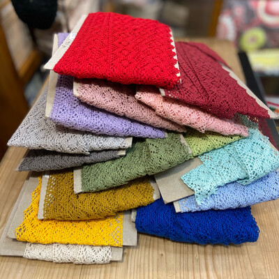 Merletto in Cotone Colorato 4 cm