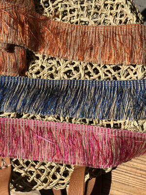 Frangia Grezza Juta, Cotone e Lurex
