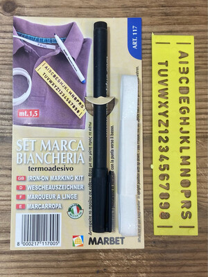 Fettuccia termoadesiva con pennarello
