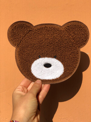 Applicazione Spugnata Teddy Muso Grande Scuro Applicazione Spugnata Teddy Muso Grande Scuro