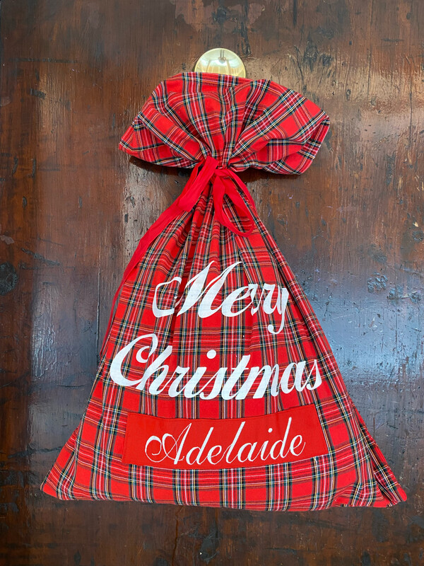 Sacco per Regali Natale con Ricamo Personalizzato