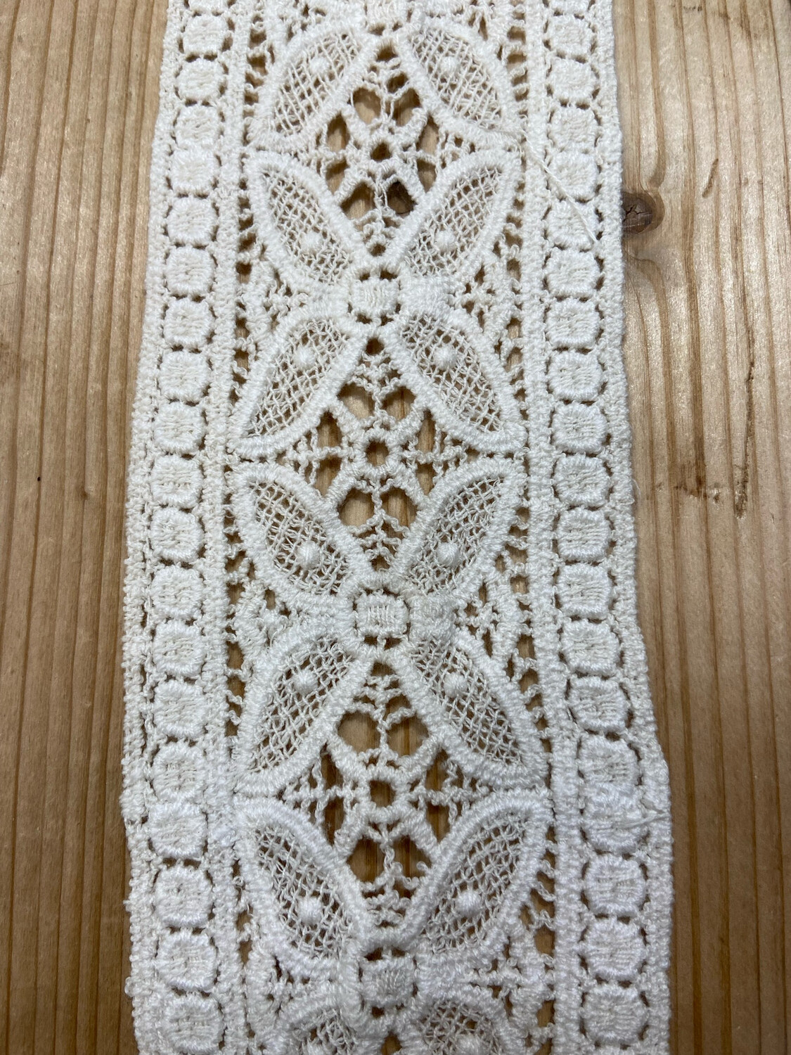 Pizzo Macramè Piatto, Colore: Avorio