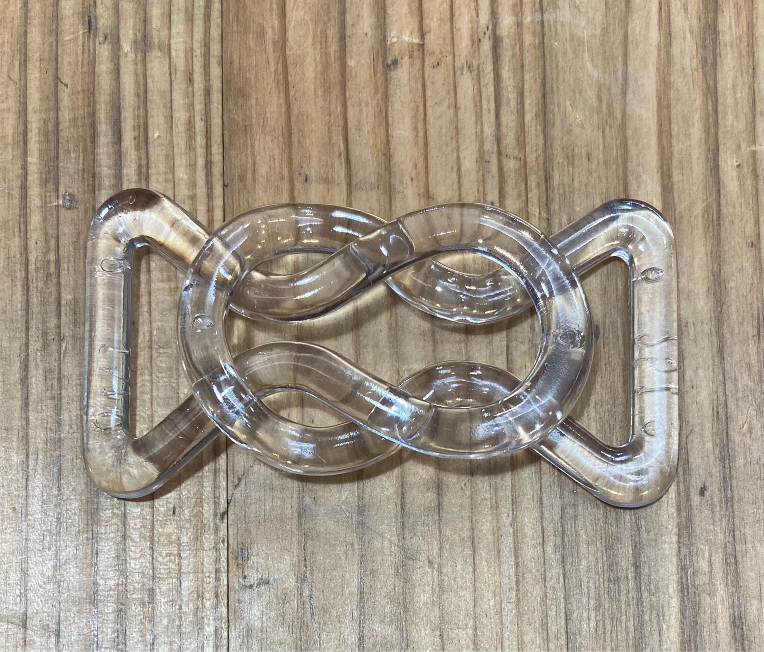 Chiusura per Cintura Elastica Retrò 30 MM Plastica Trasparente