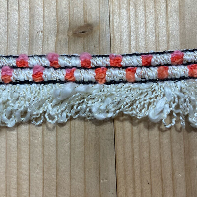Bordo Chanel Rosa e Arancio con frangia