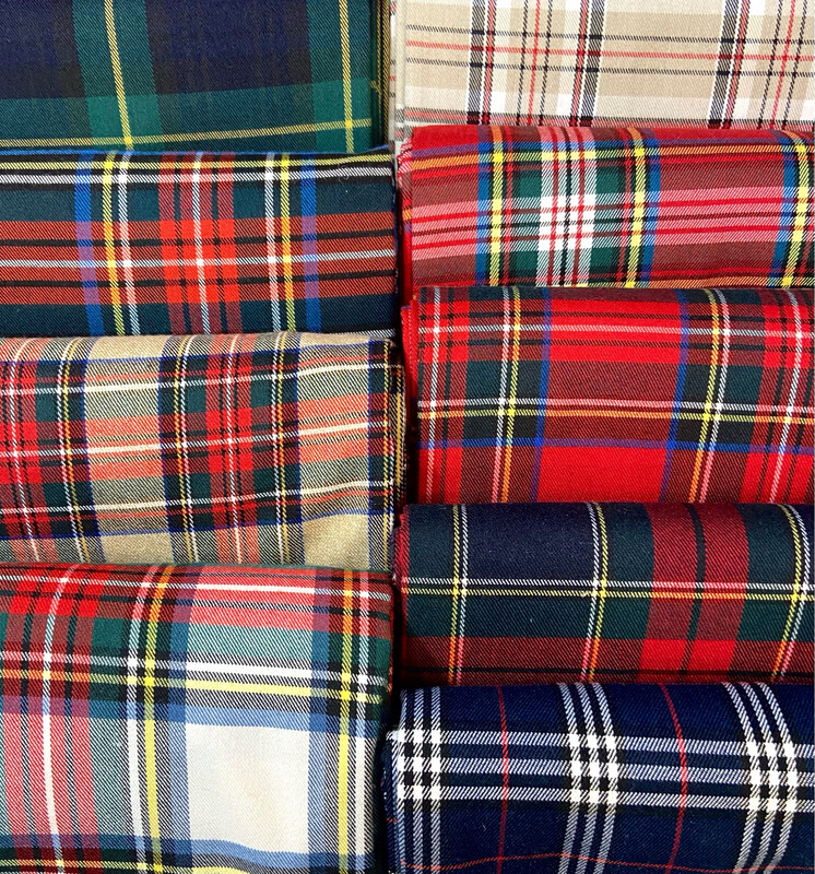 Tessuto Tartan Viscosa