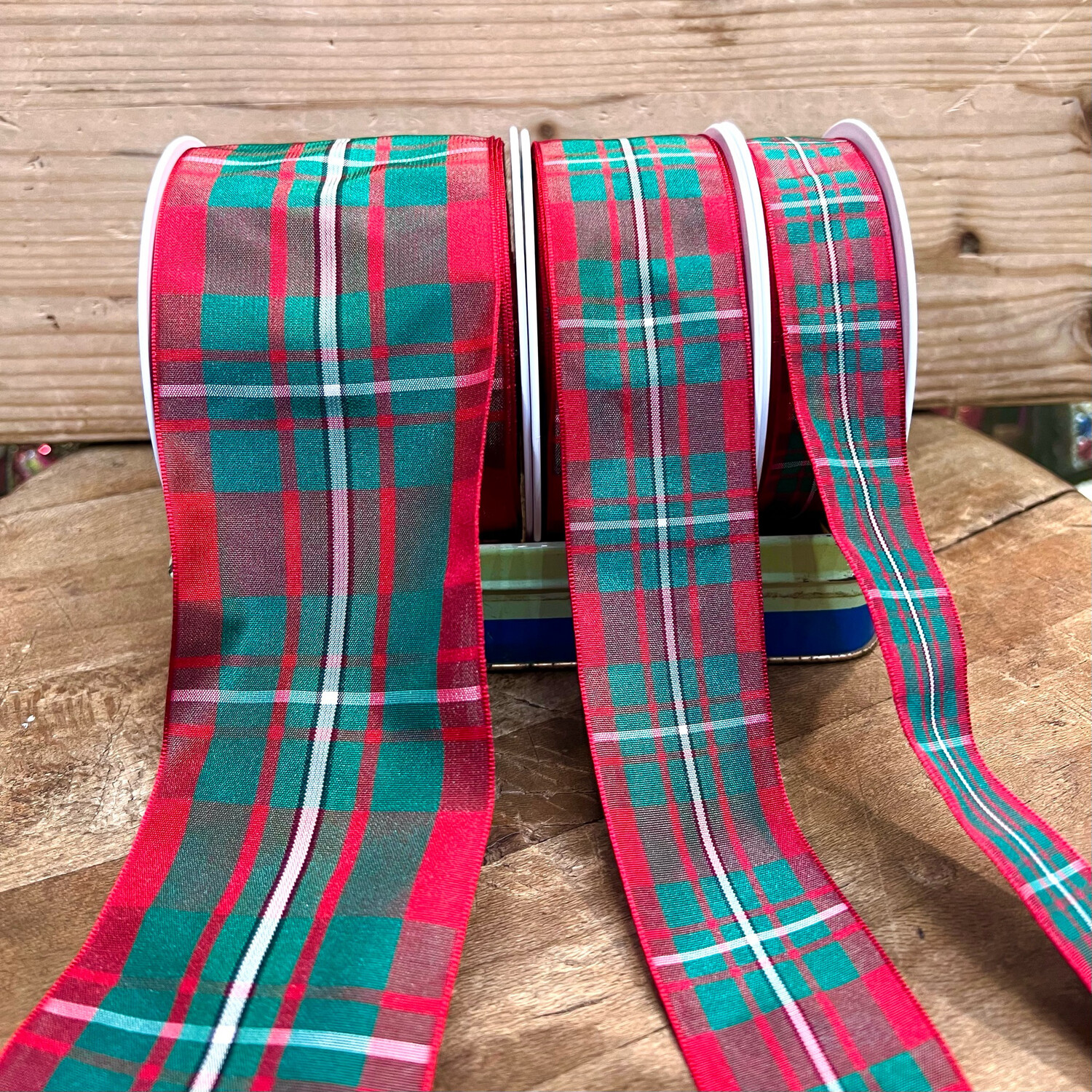 Nastro Tartan Rosso/Verde