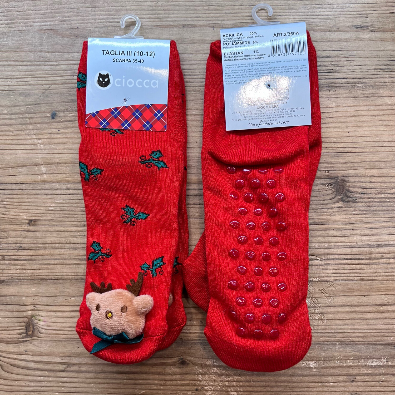 Calzini Antiscivolo Natale Bimbi 35-40