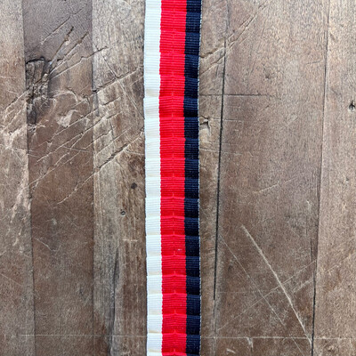 Bordo Piatto Drappeggiato avorio/rosso/Blu
