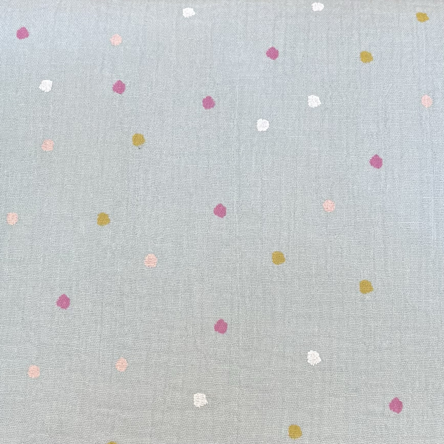 Mussola cotone Fantasia, Colore: Pois