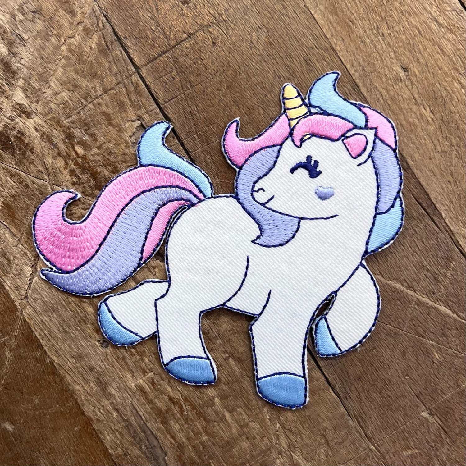 Applicazione Unicorno Coda Multicolor