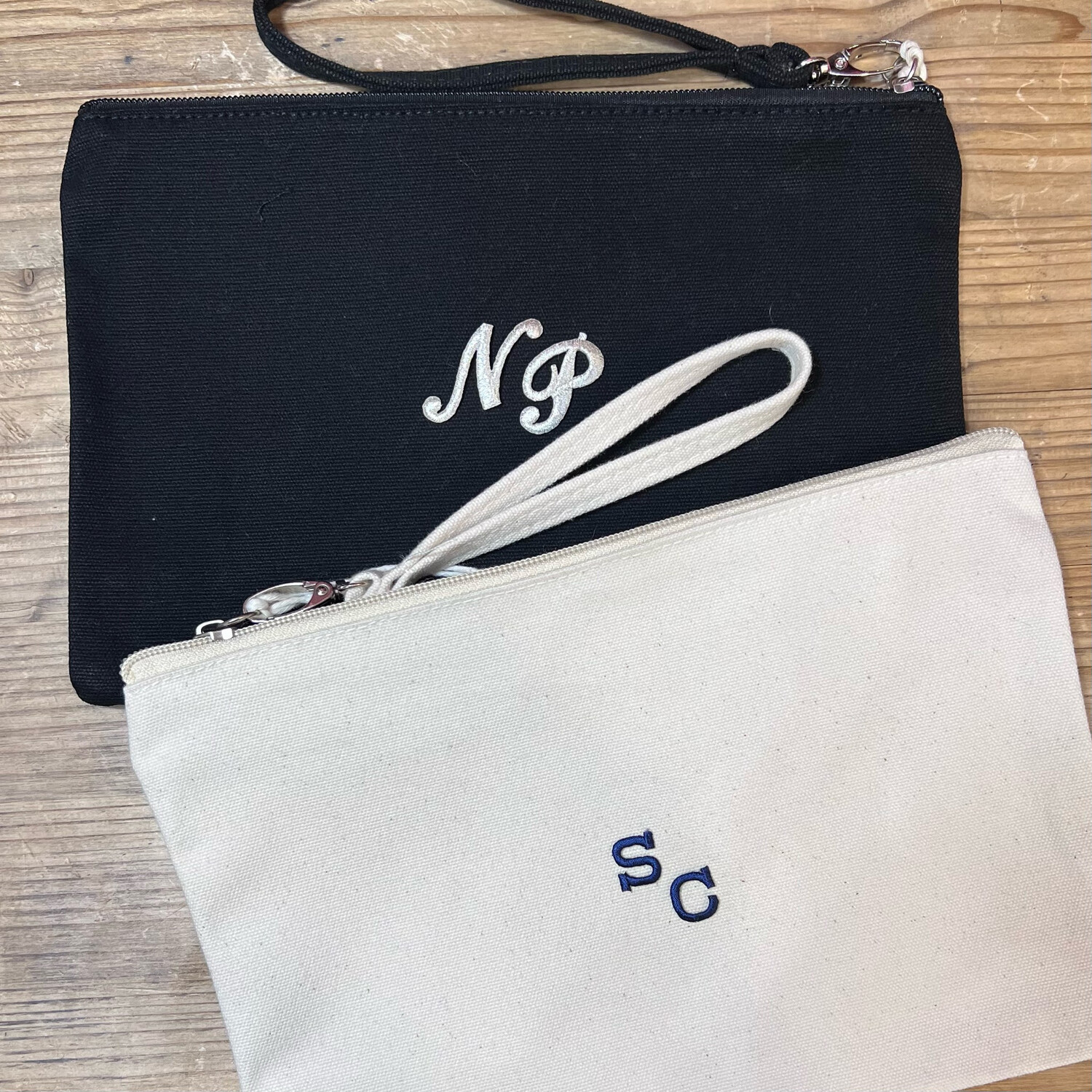 Pochette Cotone personalizzata con iniziali termoadesive