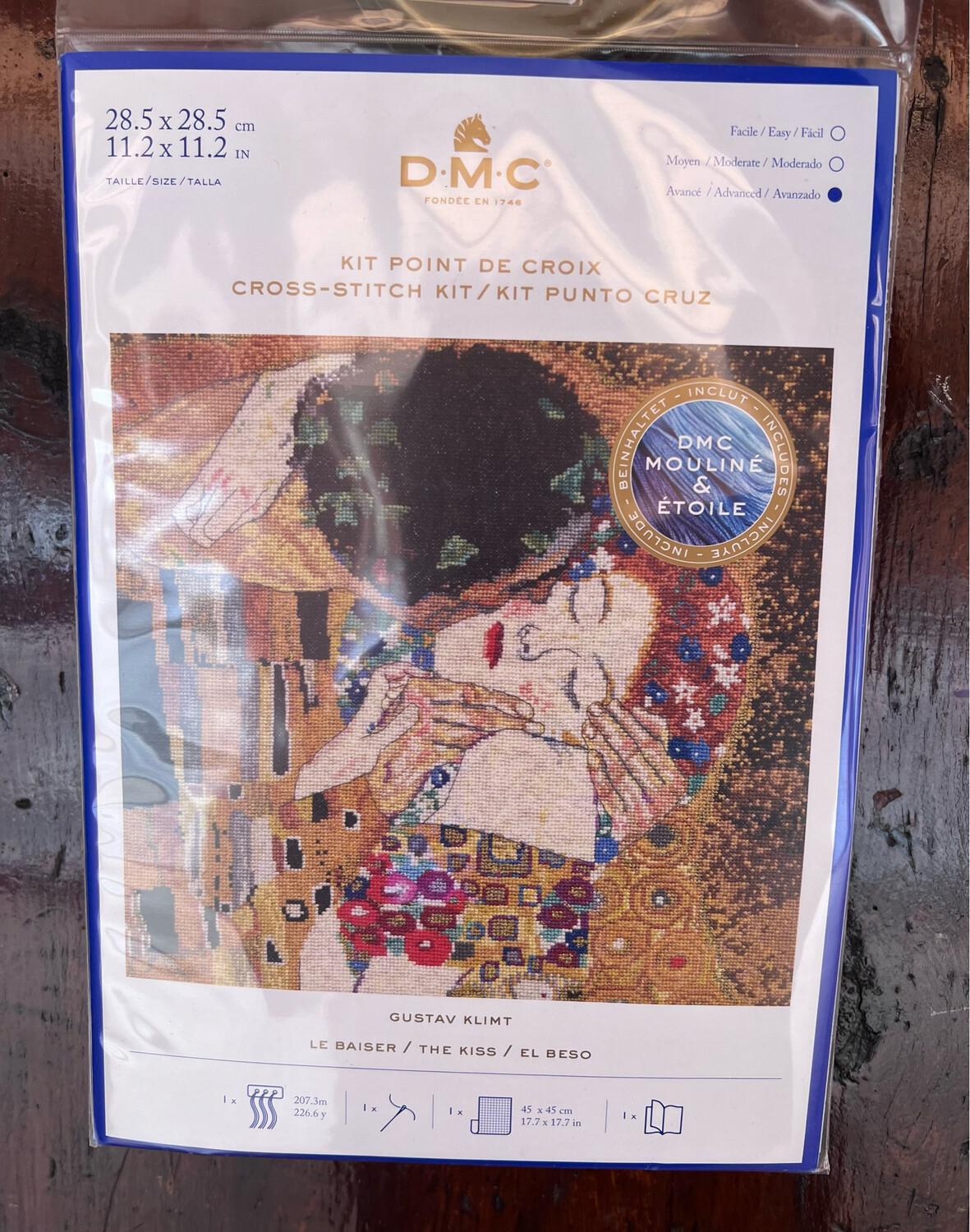 Kit DMC Punto Croce bacio klimt