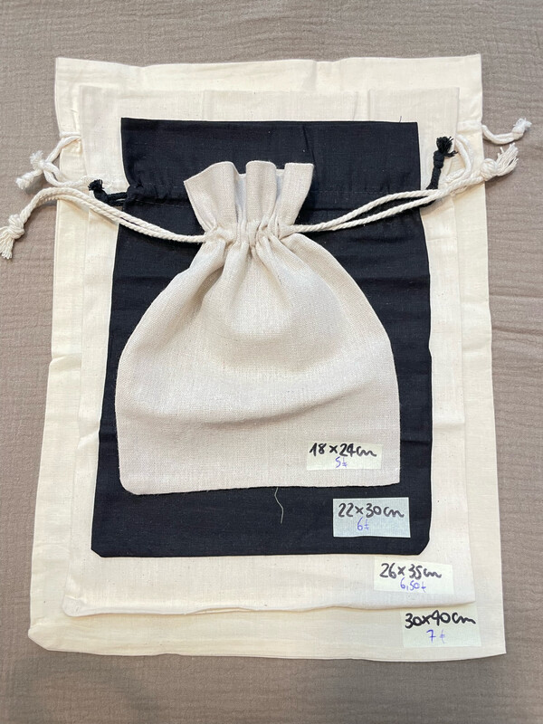Sacchetti Cotone Coulisse 35x50