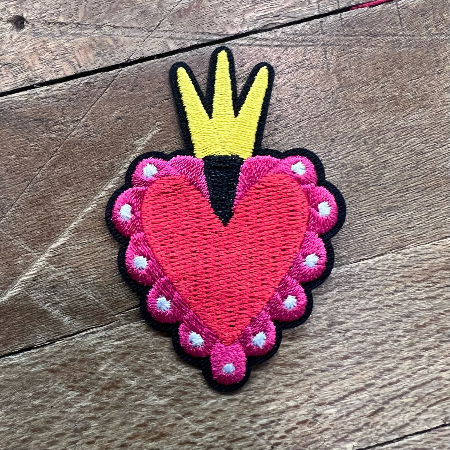 Applicazione Cuore Rosso e Fucsia
