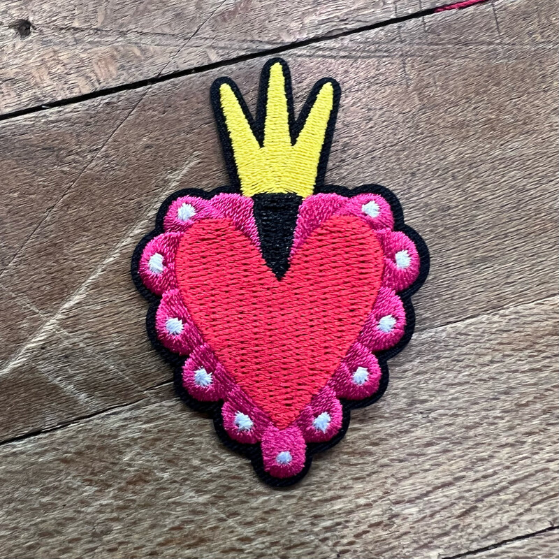 Applicazione Cuore Rosso e Fucsia