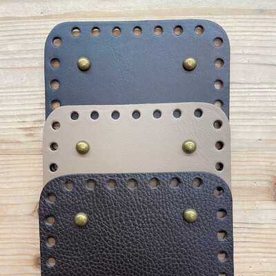 Base per Borsa in Pelle Rettangolare 24X14 cm