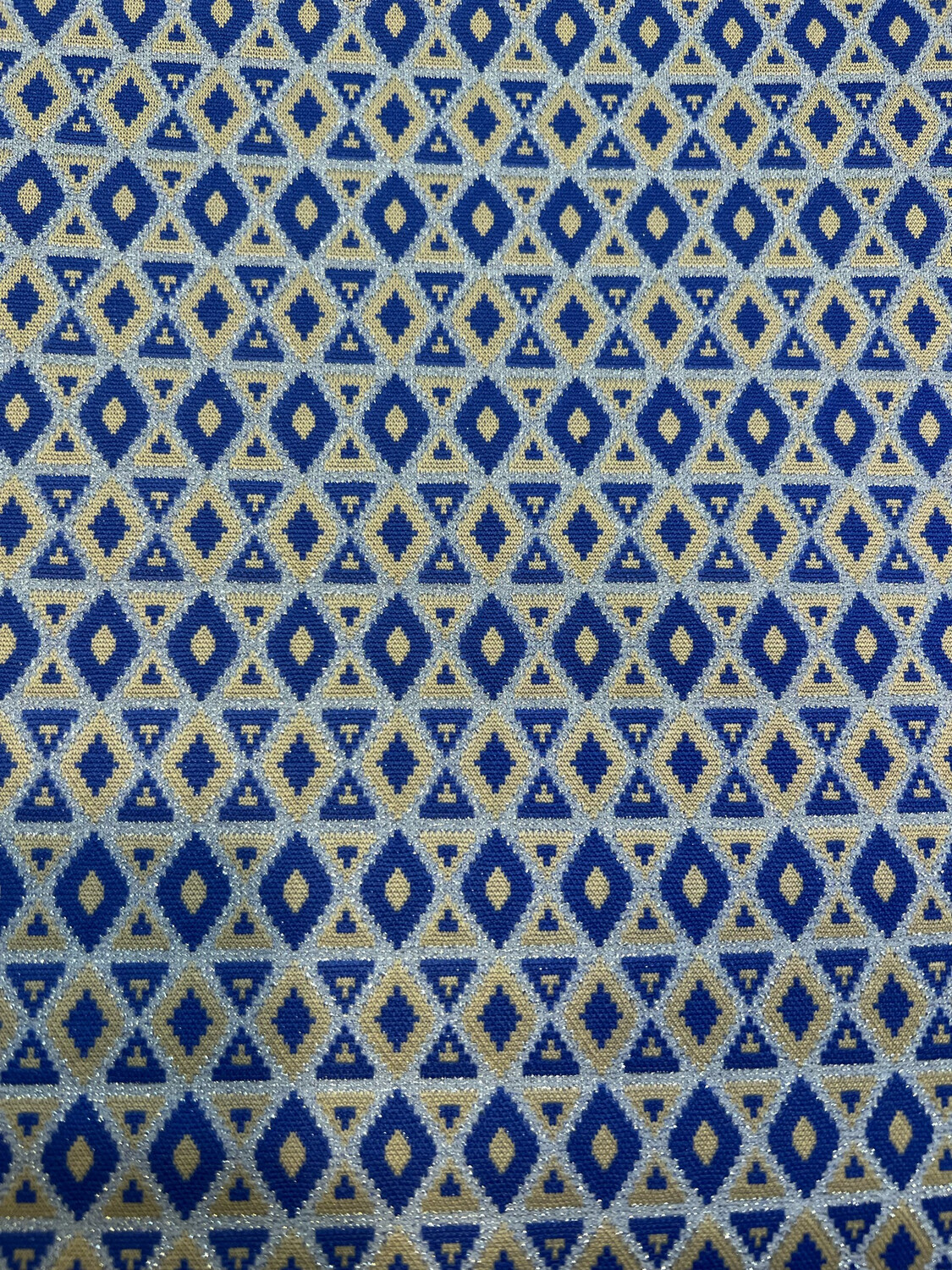 Scampolo Tessuto Anni 70 Blu
