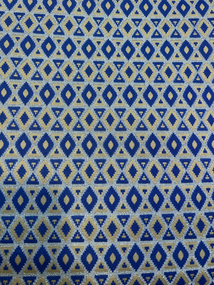 Scampolo Tessuto Anni 70 Blu