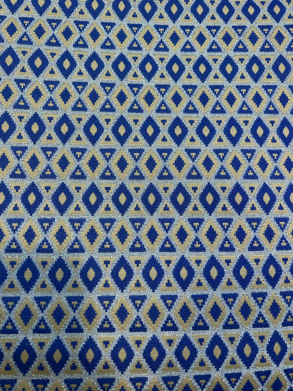 Scampolo Tessuto Anni 70 Blu