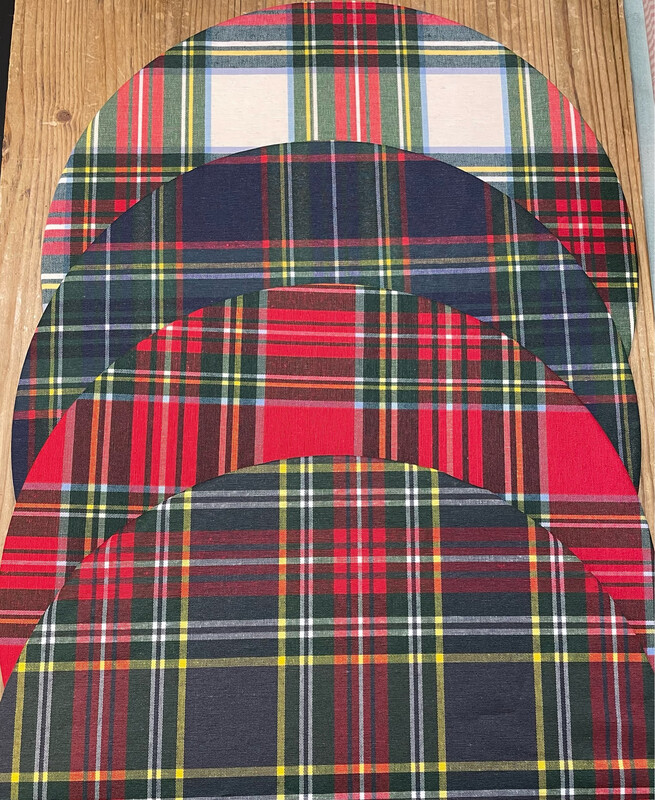 Sottopiatti Resinati Tartan Rigidi