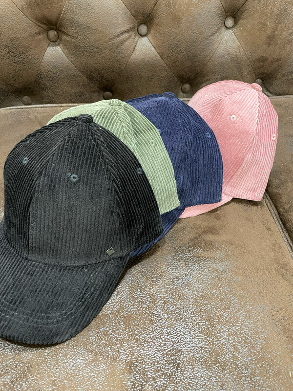 Cappello Baseball in velluto a coste