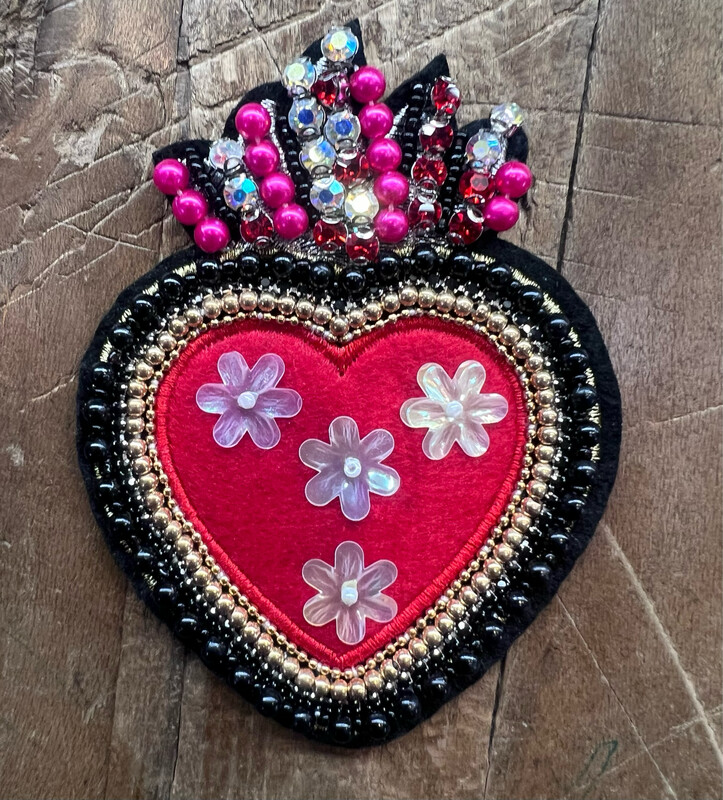 Applicazione Cuore con fiori