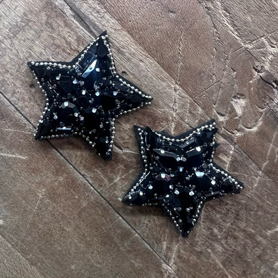 Applicazione Stella Brillantini Nero