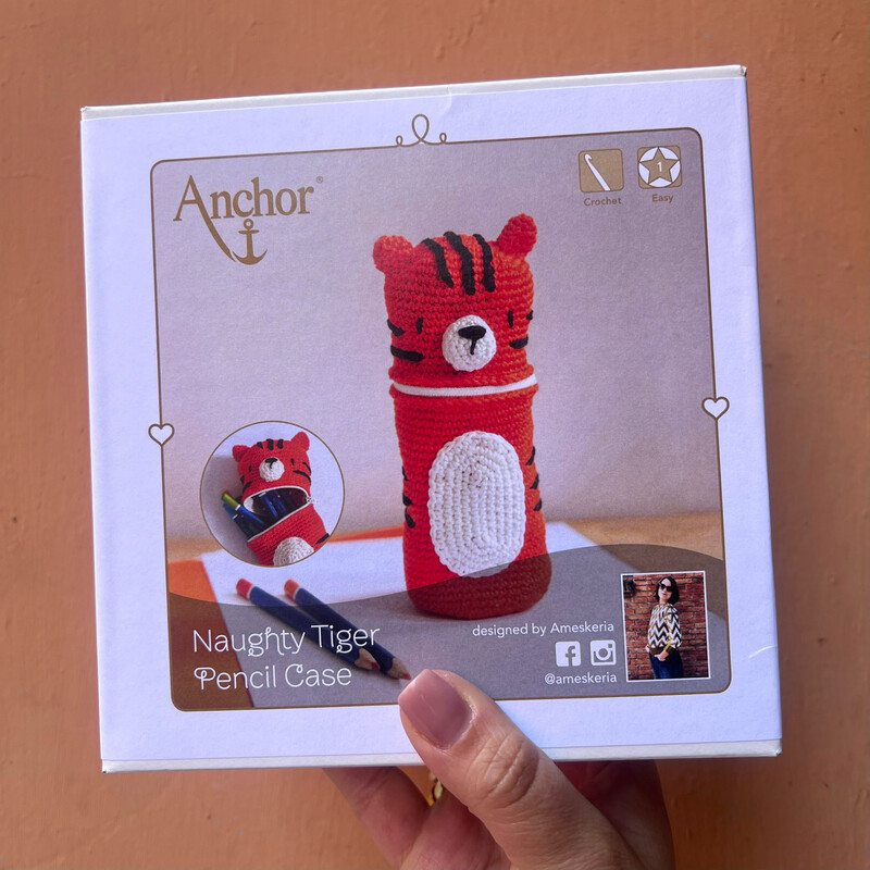 Kit Anchor Astuccio Amigrumi Tigre
