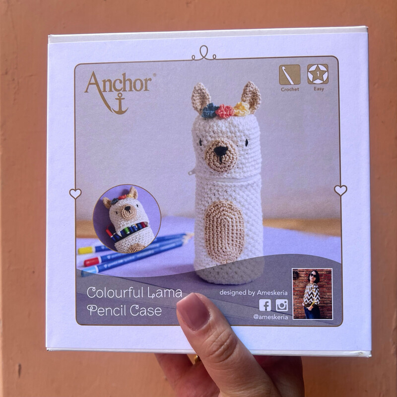 Kit Anchor Astuccio Amigrumi Lama
