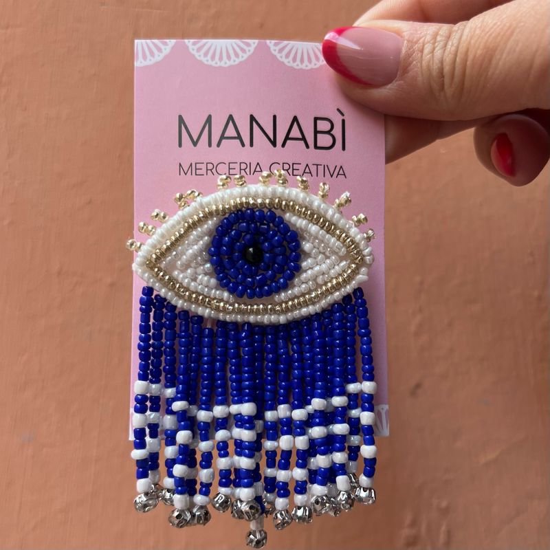Spilla Manabì Occhio Blu Spilla Manabì Occhio Blu