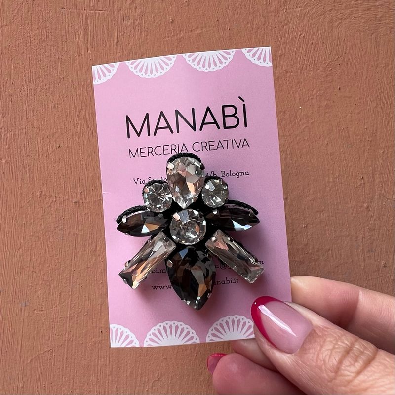 Spilla Manabì Ape Strass