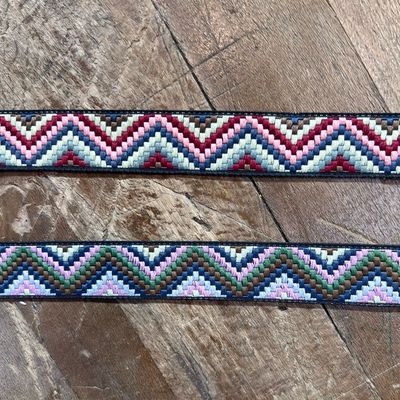 Bordo Ricamato ZIG ZAG Etnico