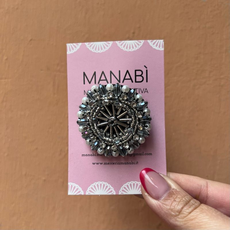 Spilla Manabì Rondella Argento Spilla Manabì Rondella Argento