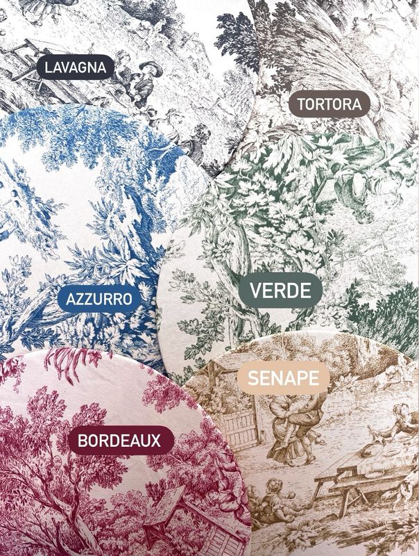 Sottopiatti Resinati Toile de Jouy