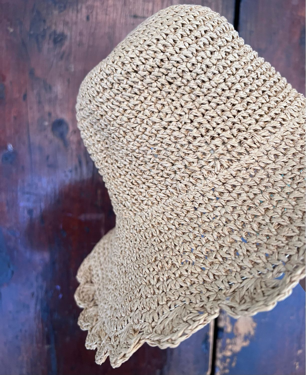 Cappellino Raffia Naturale