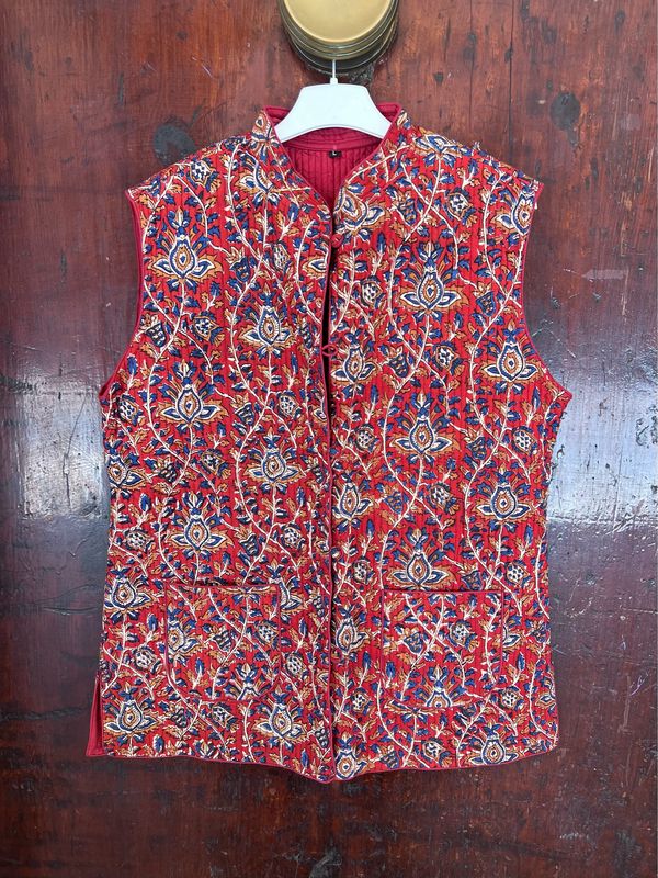 Gilet Indiano Rosso