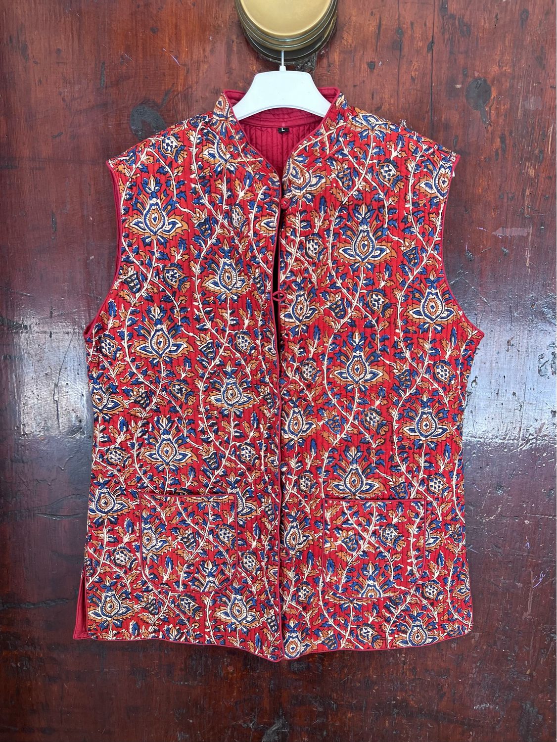Gilet Indiano Rosso