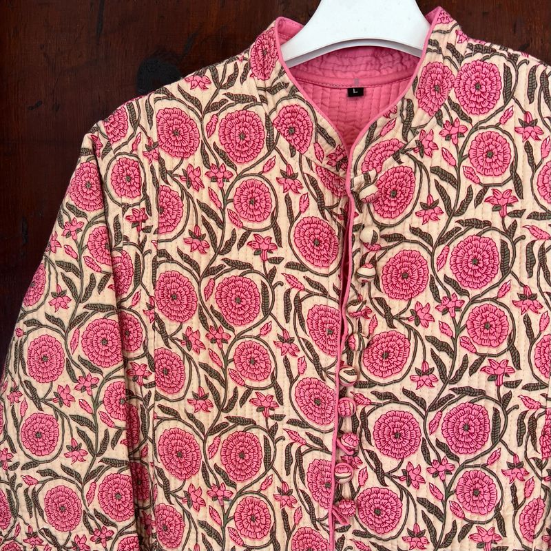 Giacca Indiana Midi Rosa