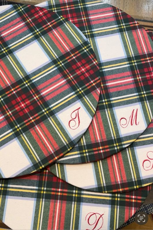 Personalizzazione Sottopiatti Resinati Tartan Rigidi