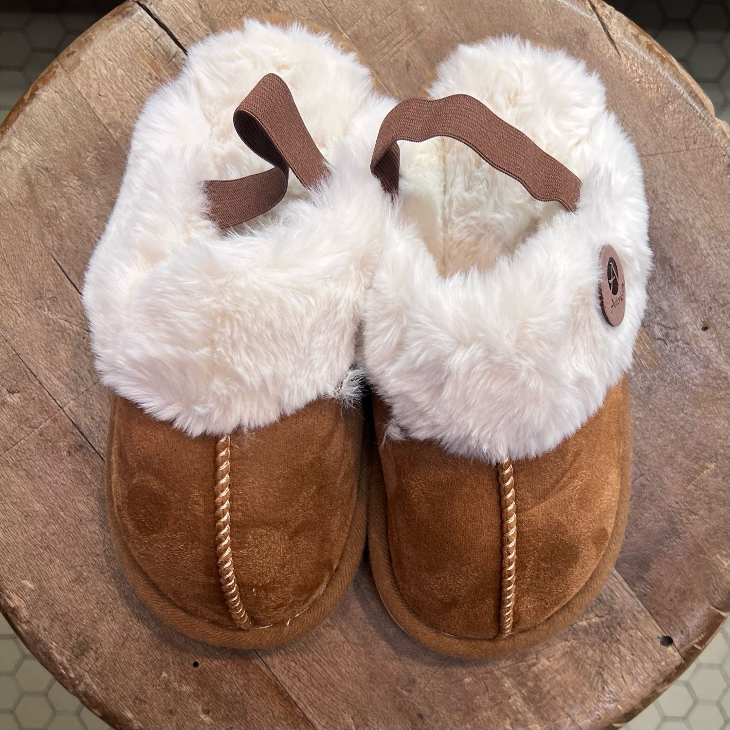 Pantofola Peluche Bambino Cammello Pantofola Peluche Bambino Cammello