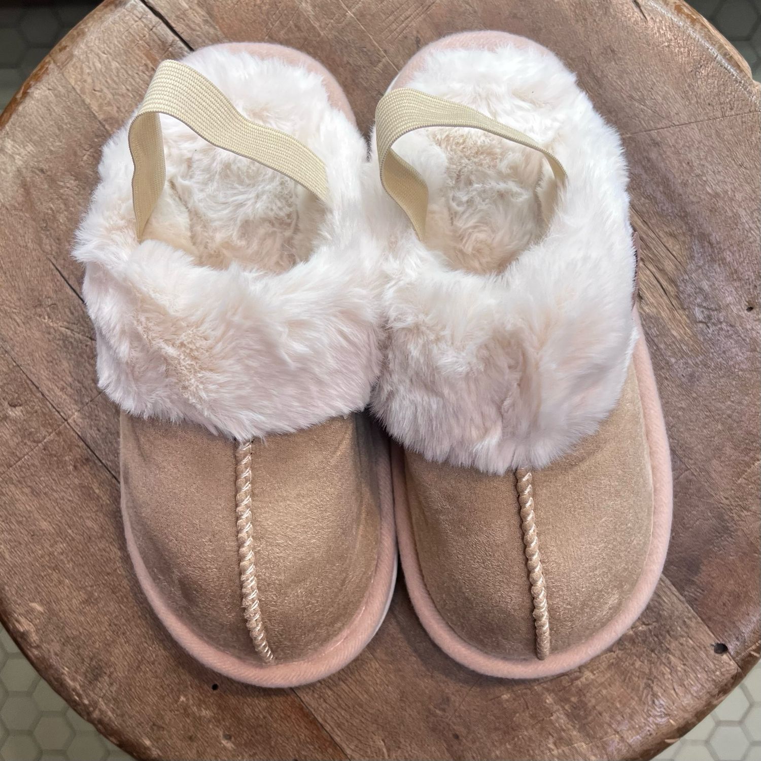 Pantofola Peluche Bambino Beige Pantofola Peluche Bambino Beige