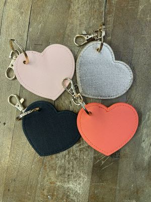 Charm Cuore in Ecopelle