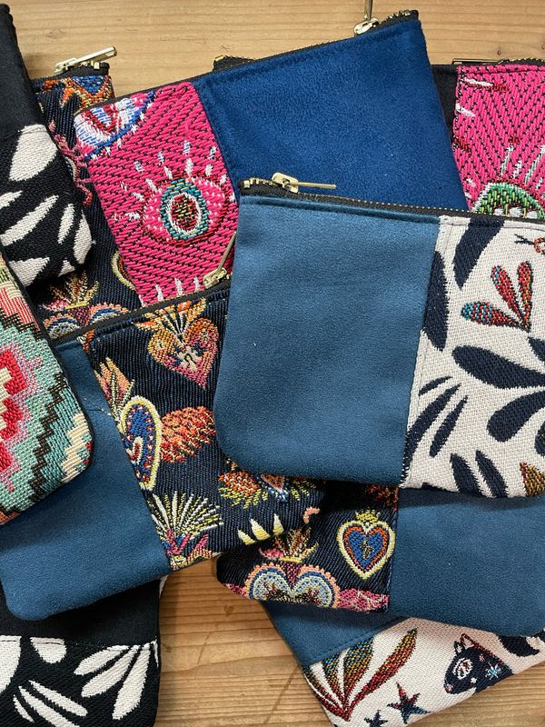 Bustina Quilting Gobelin e Alcantara